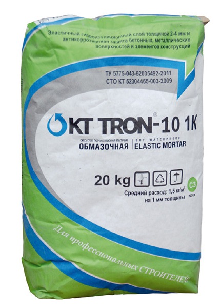 КТтрон-10 1К (эластичная однокомпонентная гидроизоляция бетона)